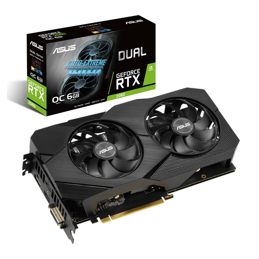 ASUS DUAL-RTX2060-O6G-EVO — Close-up 3