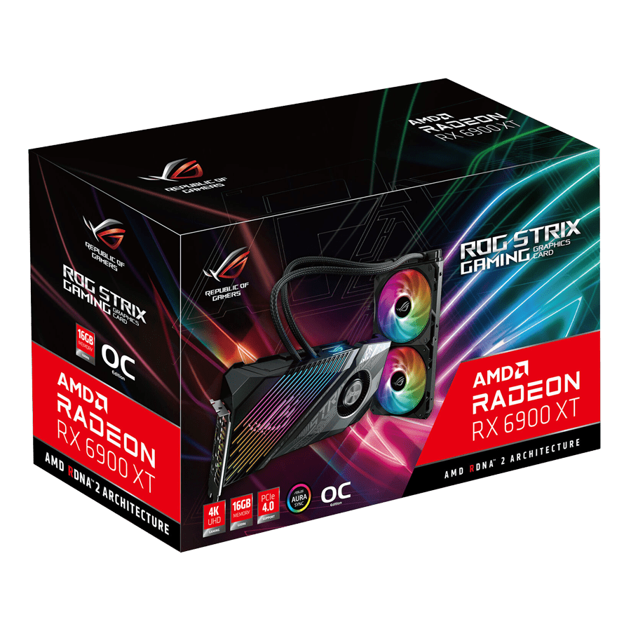 کارت گرافیک ایسوس ROG-STRIX-LC-RX6900XT-T16G-GAMING — نمای نزدیک 6