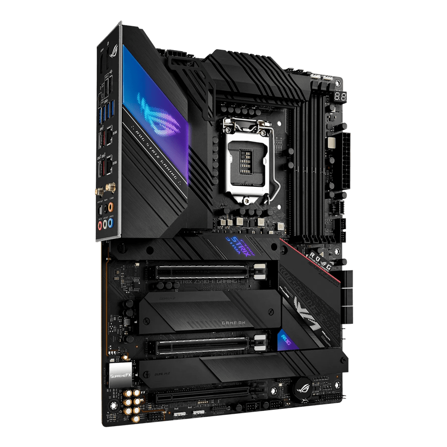 ASUS ROG STRIX Z590-E GAMING WIFI — Close-up 1
