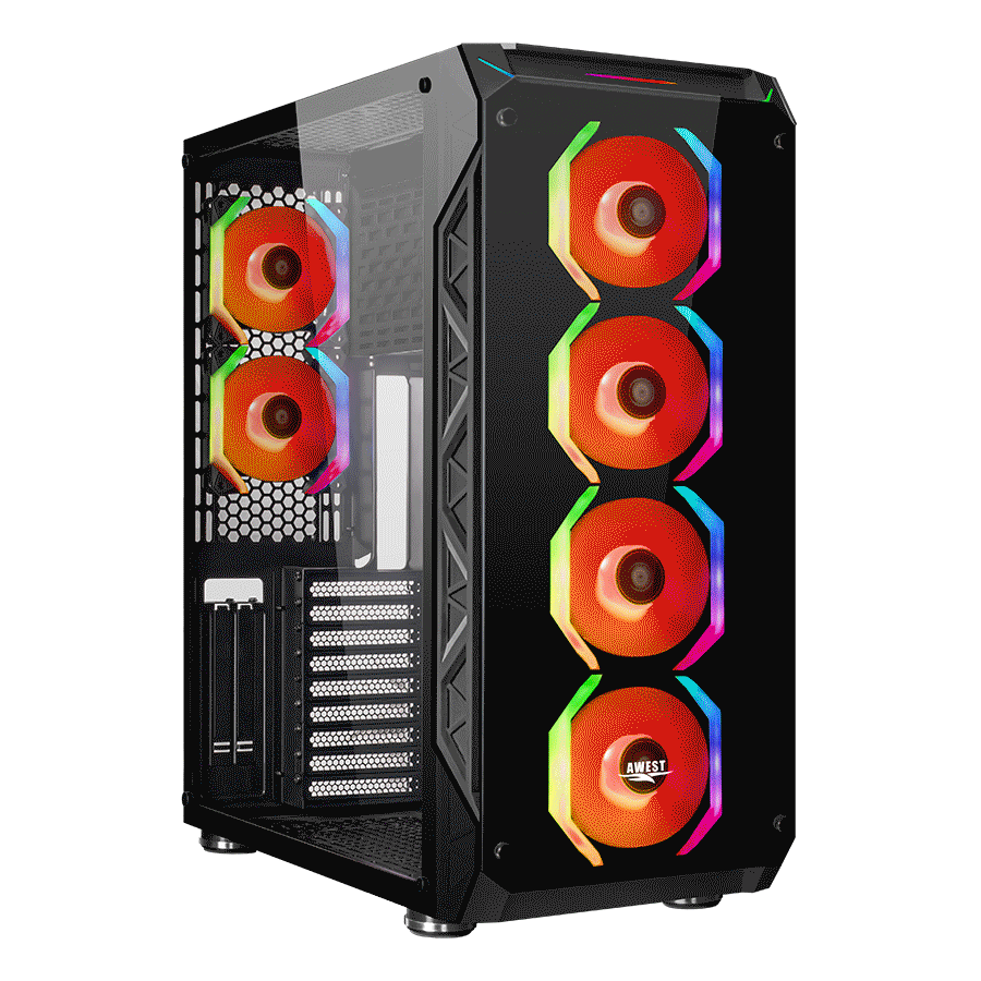 کیس گیمینگ اوست GT-AV401-FB — نمای نزدیک 1