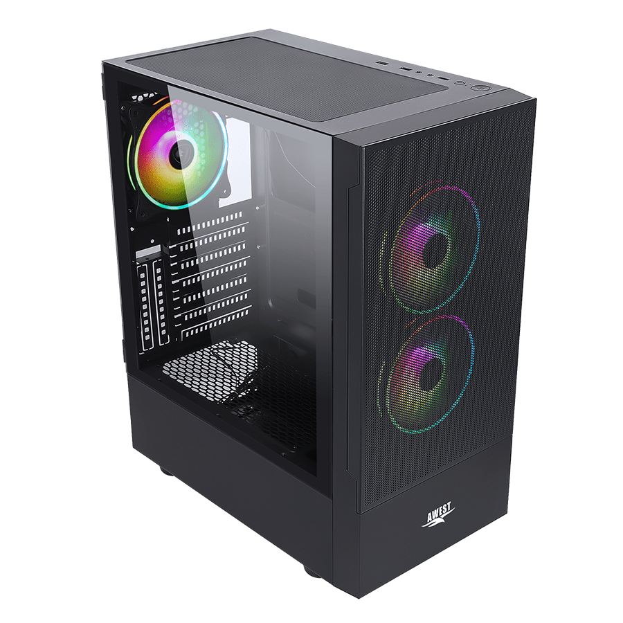 کیس گیمینگ اوست GT-AV201-MB Plus — نمای نزدیک 4