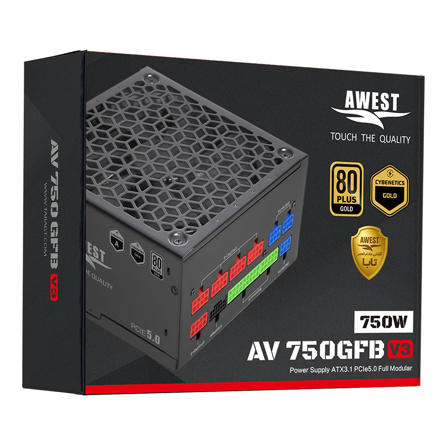 منبع تغذیه اوست AV750-GFB V3