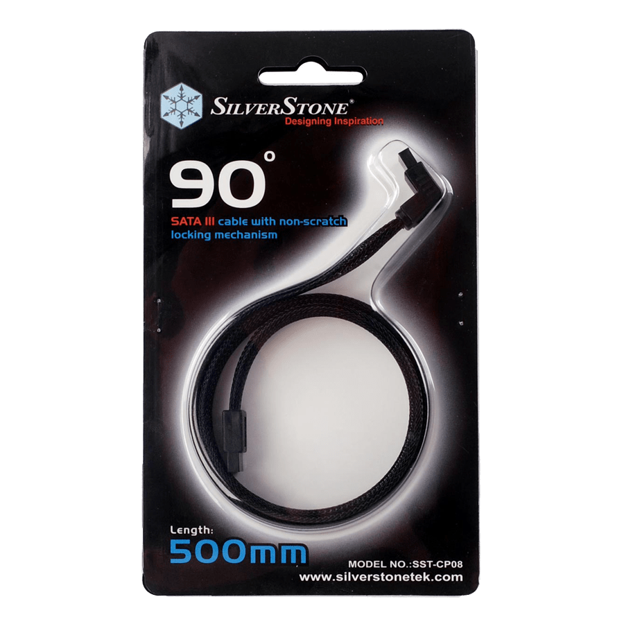 SATA Cable SilverStone CP08 — Close-up 1