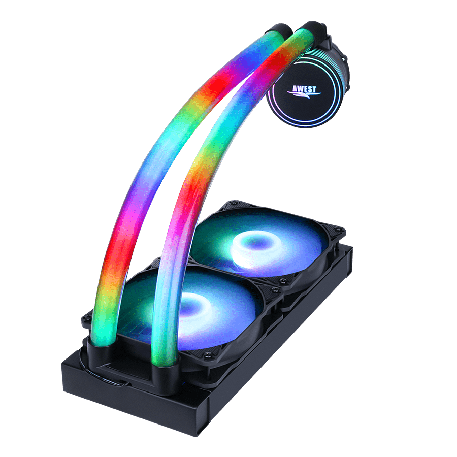 Awest Liquid Cooler GT-AV240 ARGB — Close-up 1