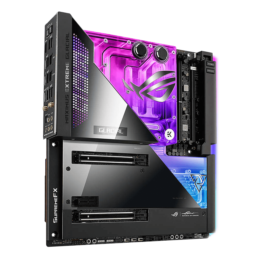 ASUS Motherboard ROG MAXIMUS Z690 EXTREME GLACIAL — Close-up 2