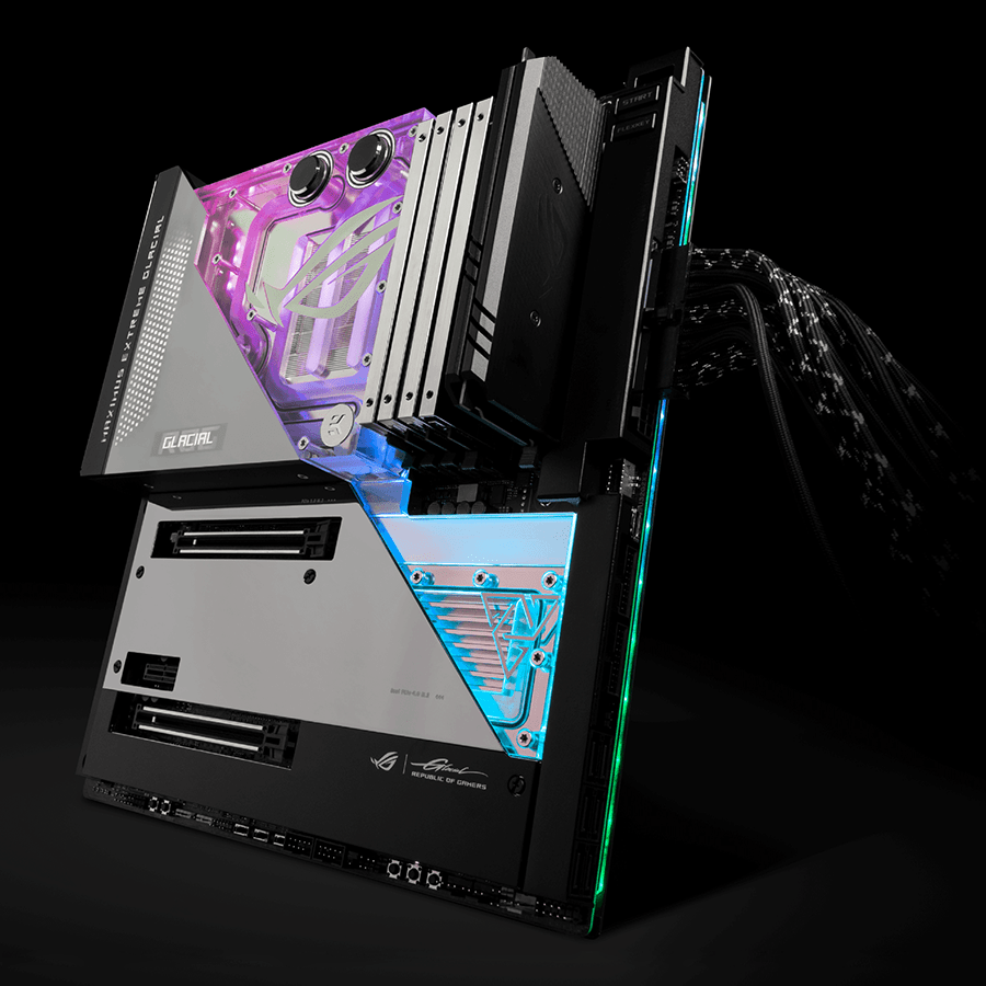 ASUS Motherboard ROG MAXIMUS Z690 EXTREME GLACIAL — Close-up 3