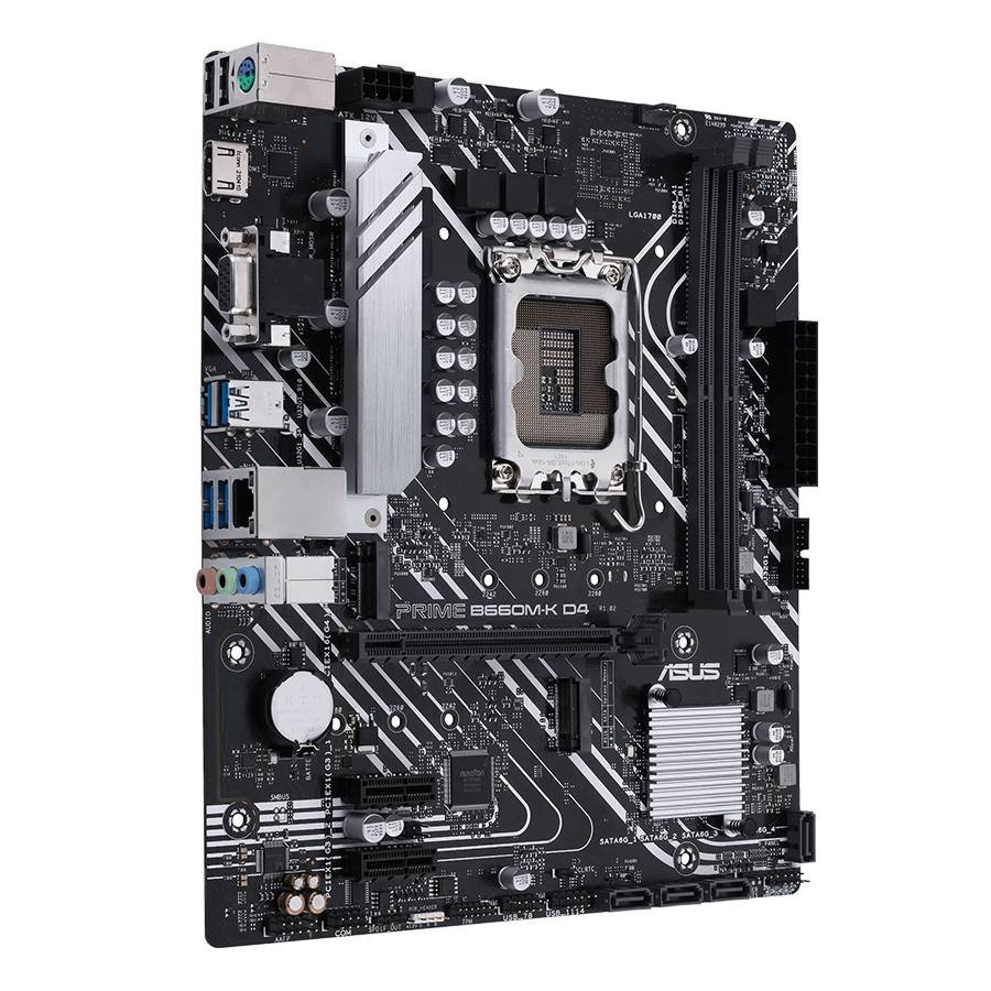 ASUS Motherboard PRIME B660M-K D4 — Close-up 1