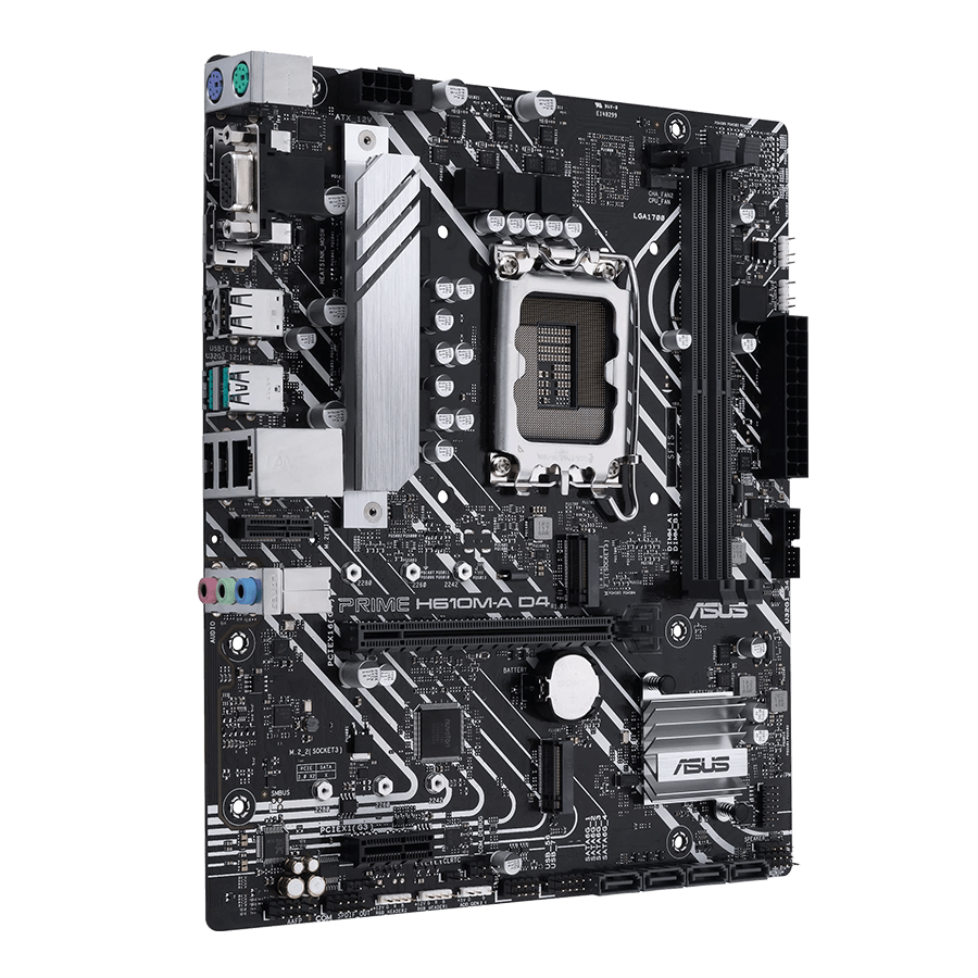 مادربرد ایسوس PRIME H610M-A D4 — نمای نزدیک 1