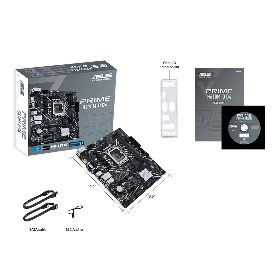 مادربرد ایسوس PRIME H610M-D D4 — نمای نزدیک 4