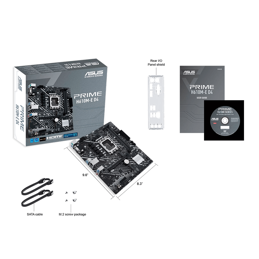 مادربرد ایسوس PRIME H610M-E D4 — نمای نزدیک 4
