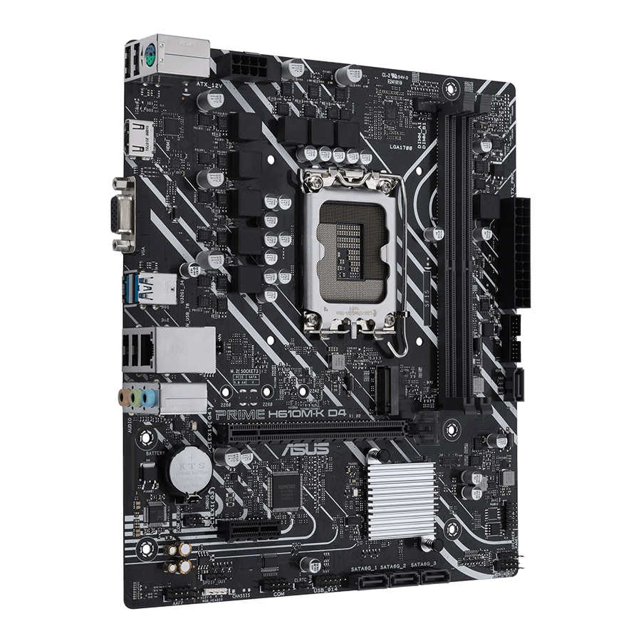 مادربرد ایسوس PRIME H610M-K D4 — نمای نزدیک 1