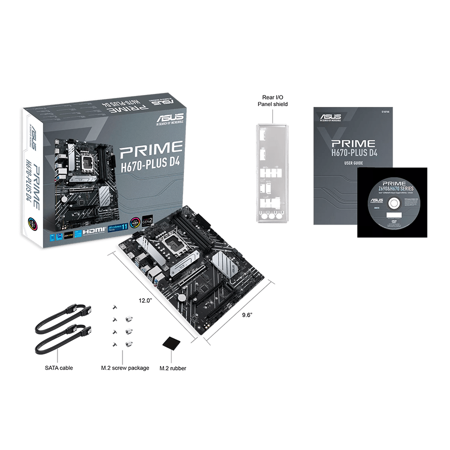 مادربرد ایسوس PRIME H670-PLUS D4 — نمای نزدیک 6