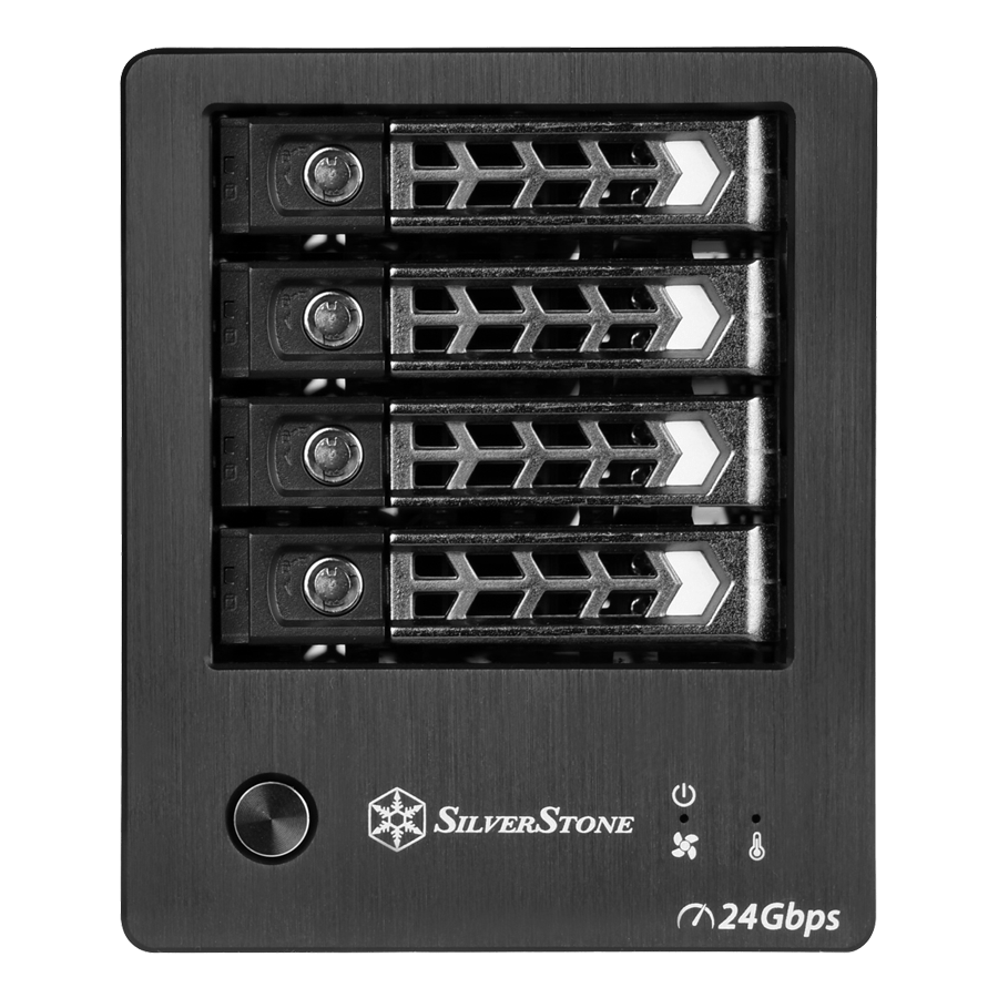 ذخیره ساز تحت شبکه سیلوراستون TS421S — نمای نزدیک 1