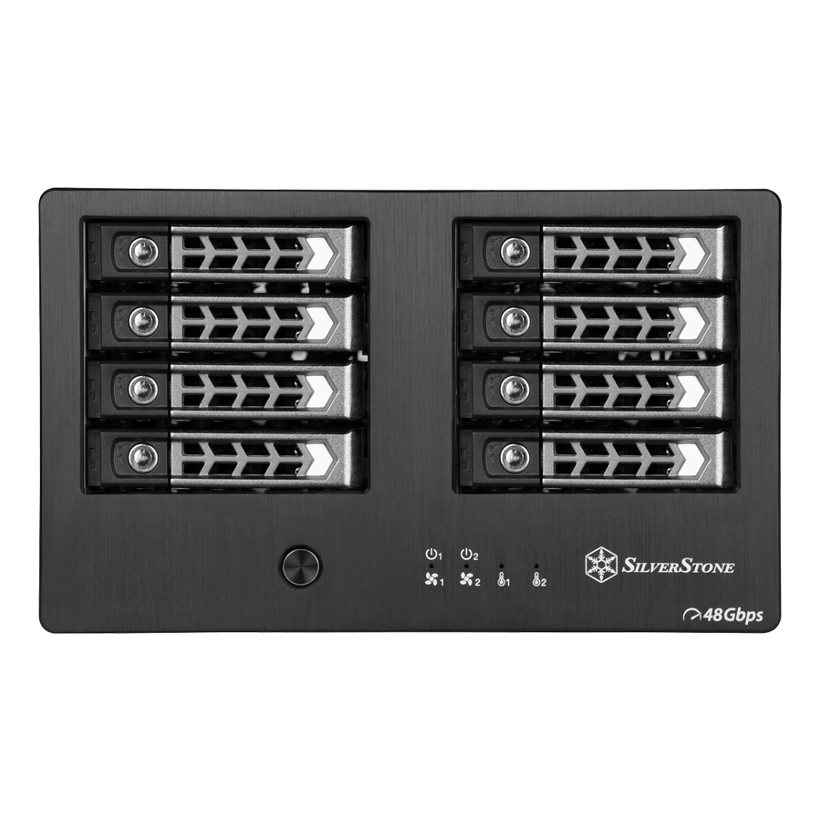 ذخیره ساز تحت شبکه سیلوراستون TS821S — نمای نزدیک 1