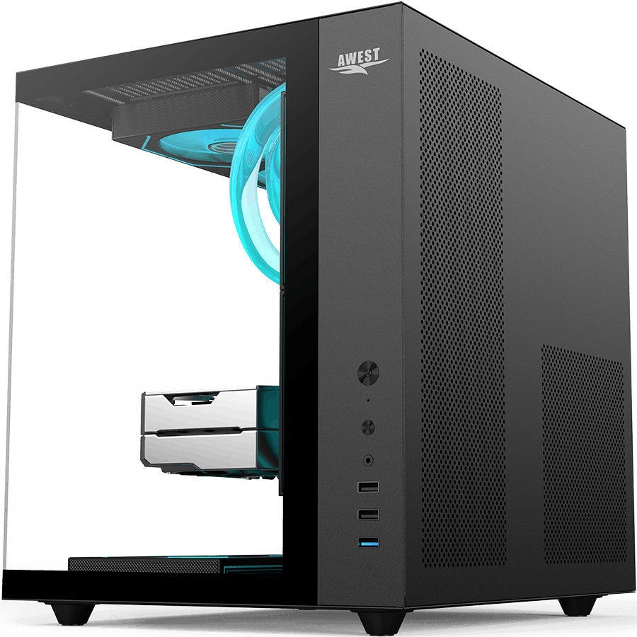 کیس گیمینگ اوست AQ15-B — نمای نزدیک 1