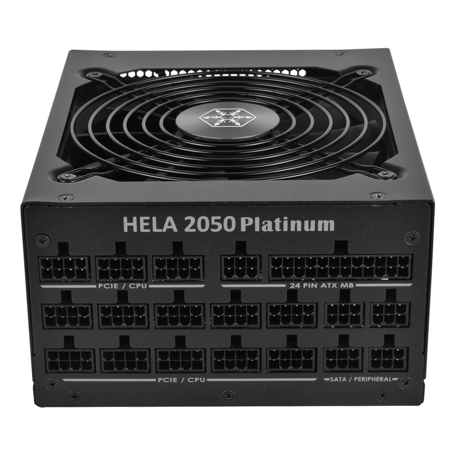 منبع تغذیه سیلوراستون HELA 2050 Platinum — نمای نزدیک 1