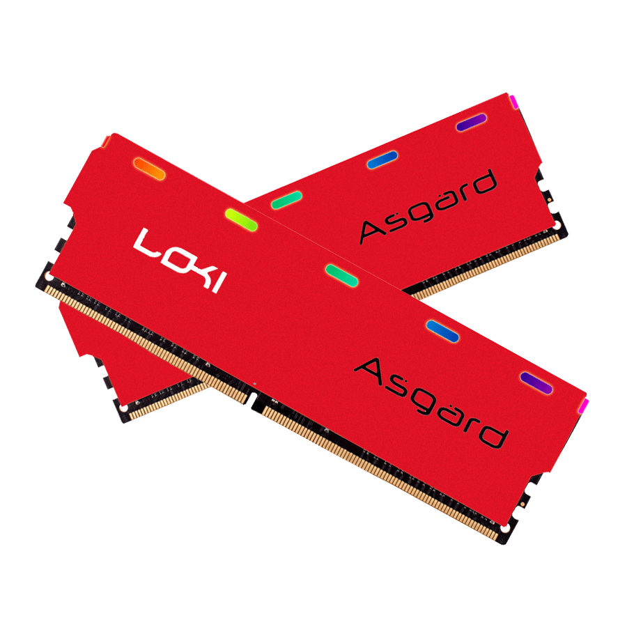 Asgard 16G Dual 3000 DDR4 Loki W1 ARGB — Close-up 1