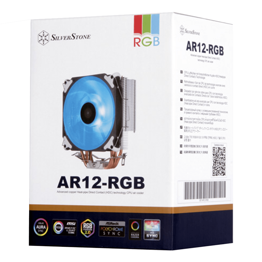 CPU Cooler SilverStone SST-AR12-RGB — Close-up 4