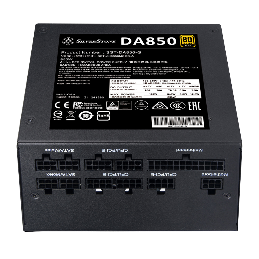 SilverStone DA850 Gold — Close-up 4