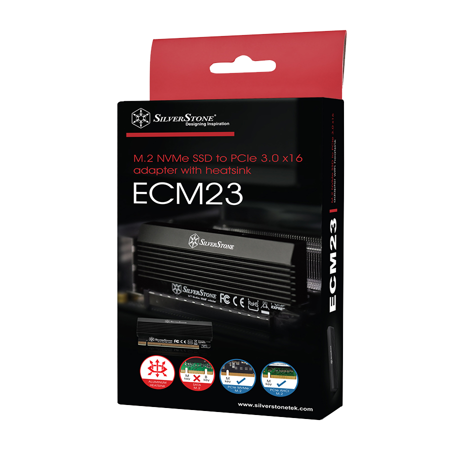 مبدل M.2 به PCI سیلوراستون مدل SST-ECM23 — نمای نزدیک 1