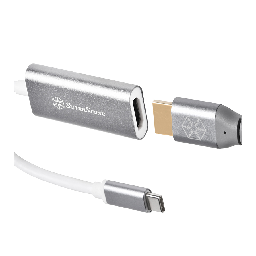 مبدل USB-C به HDMI سیلوراستون مدل SST-EP07C-E — نمای نزدیک 1