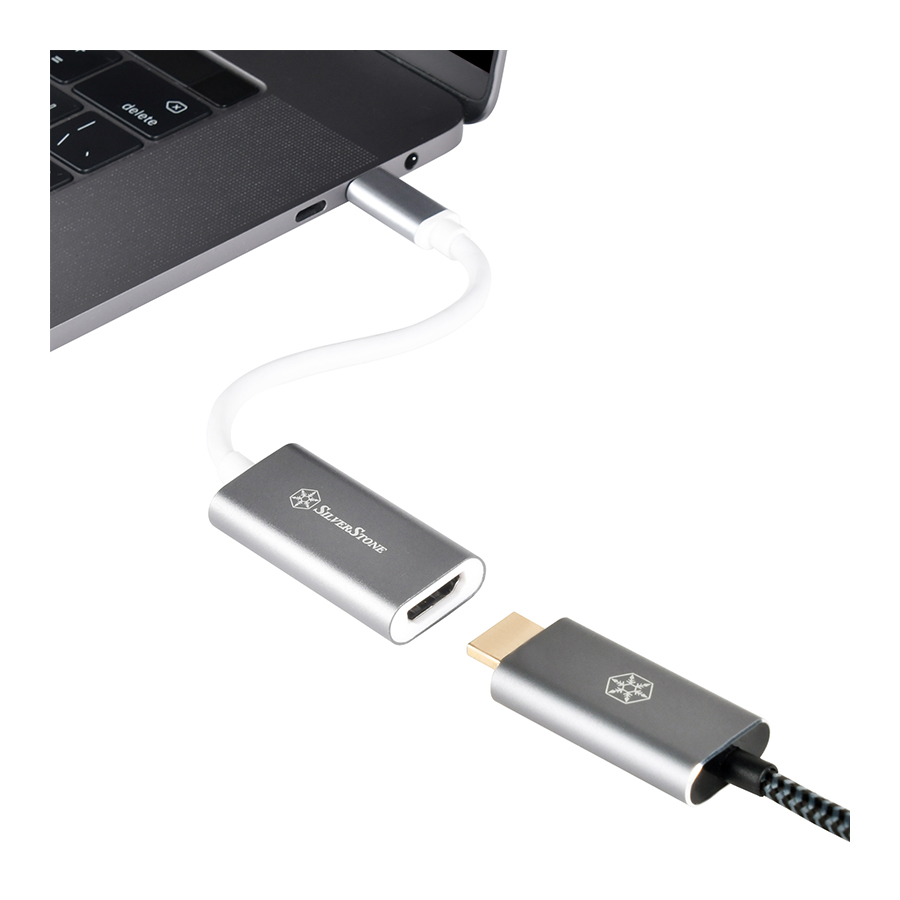 مبدل USB-C به HDMI سیلوراستون مدل SST-EP07C-E — نمای نزدیک 3