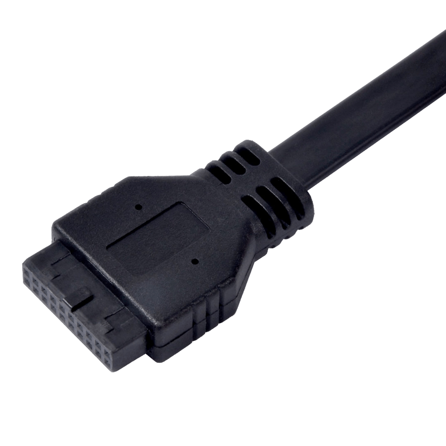 کیت کامل USB و AUDIO پنل جلو کیس سیلوراستون G11313530-RT — نمای نزدیک 2
