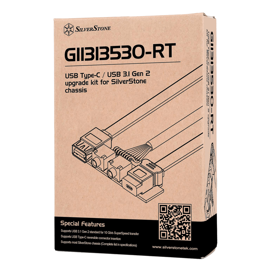 کیت کامل USB و AUDIO پنل جلو کیس سیلوراستون G11313530-RT — نمای نزدیک 4