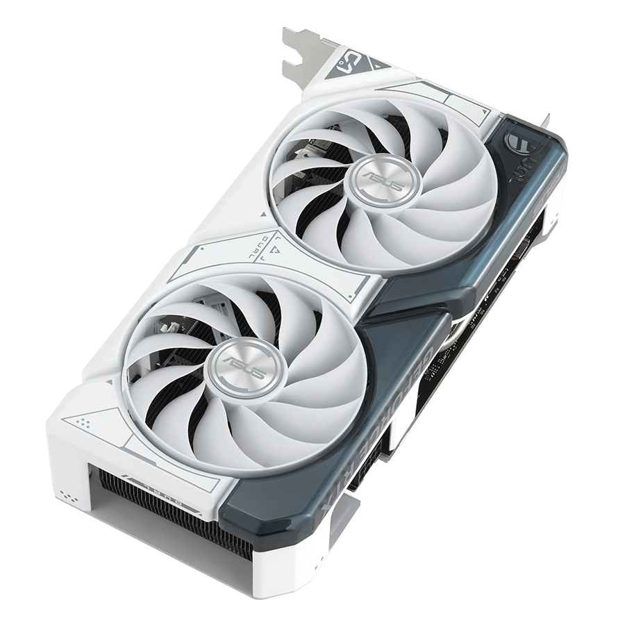 ASUS Graphics Card DUAL-RTX4060TI-8G-WHITE — Close-up 1