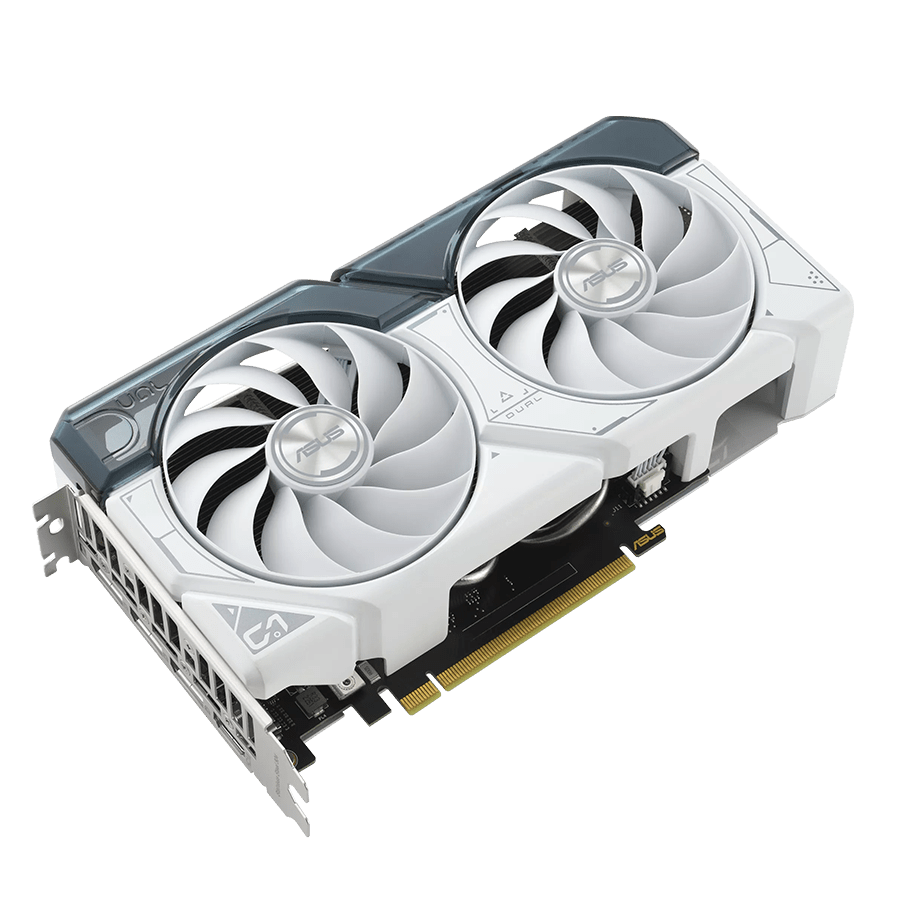 ASUS Graphics Card DUAL-RTX4060TI-8G-WHITE — Close-up 2