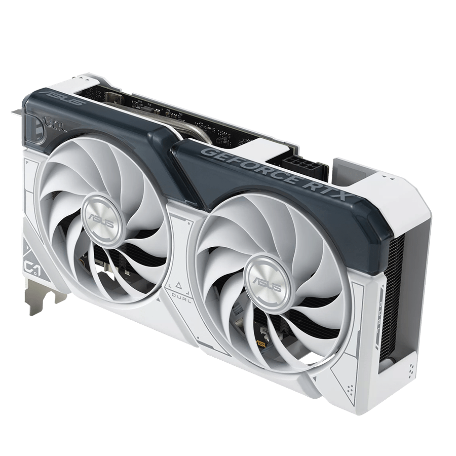 ASUS Graphics Card DUAL-RTX4060TI-8G-WHITE — Close-up 3