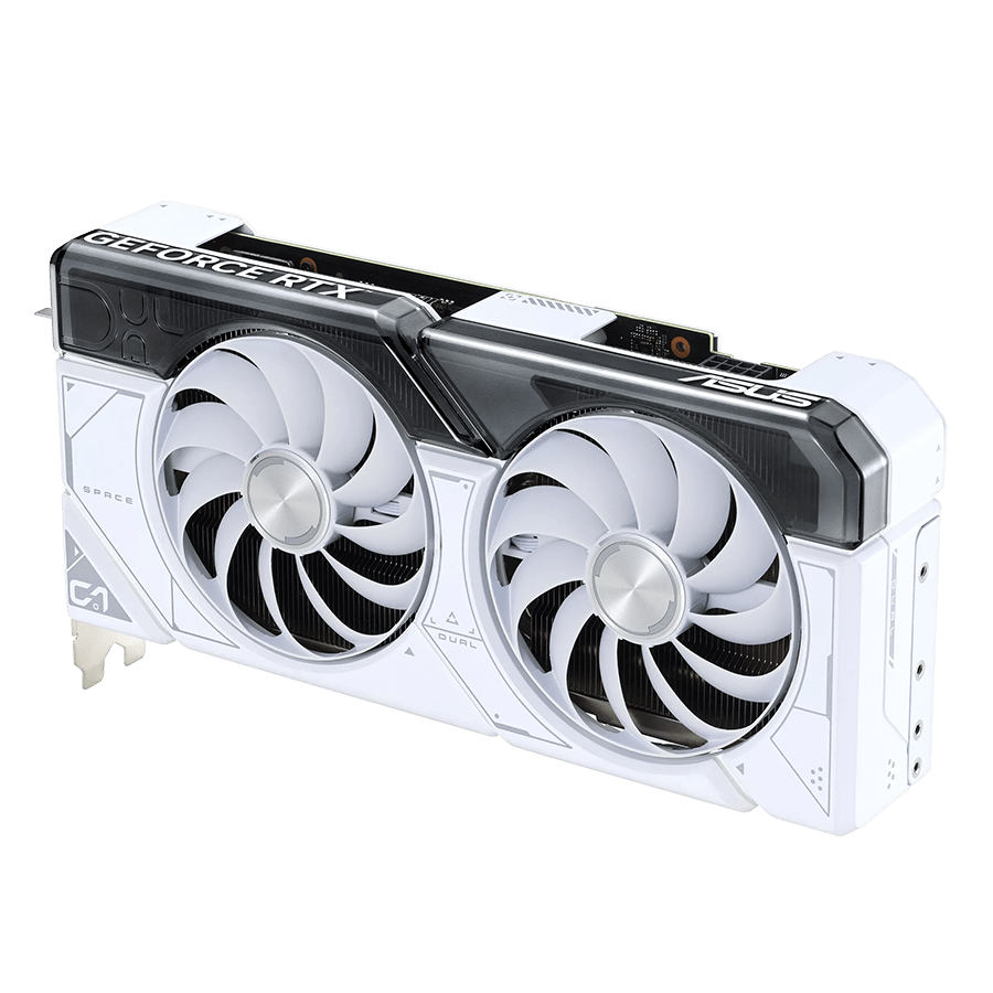 ASUS Graphics Card DUAL RTX 4070 12GB GDDR6X White Edition — Close-up 4
