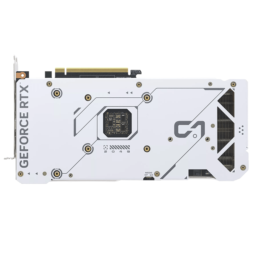 ASUS Graphics Card DUAL RTX 4070 12GB GDDR6X White Edition — Close-up 6