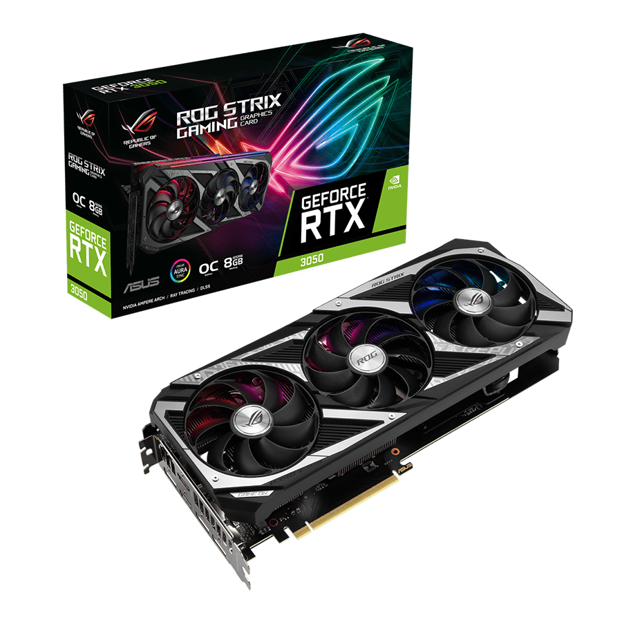 ASUS Graphics Card ROG-STRIX-RTX3050-8G-GAMING — Close-up 6